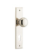 Iver Door Knob Cambridge Chamfered Euro Pair Polished Nickel