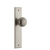 Iver Door Knob Cambridge Chamfered Latch Pair Distressed Nickel