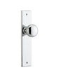 Iver Door Knob Cambridge Chamfered Latch Pair Polished Chrome