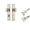 Iver Door Knob Cambridge Chamfered Privacy Satin Nickel Privacy Kit