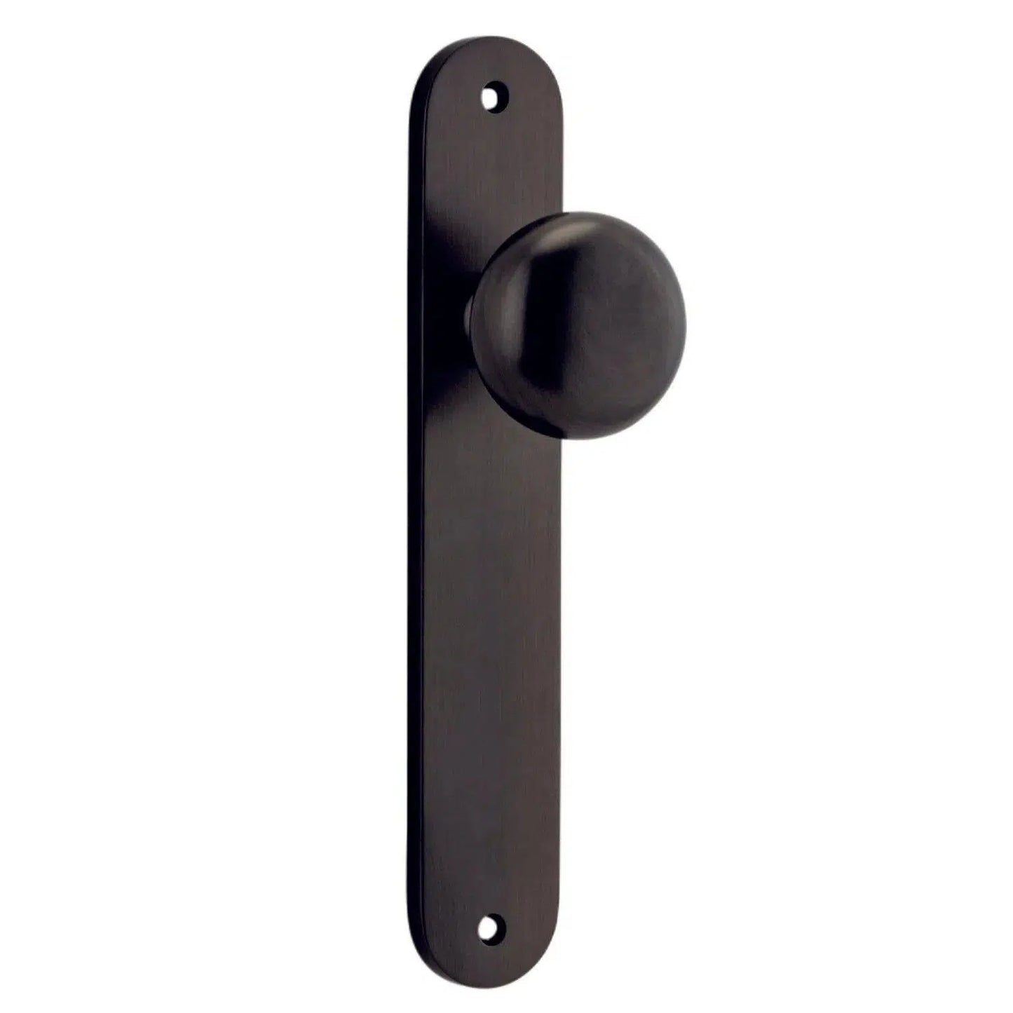 Iver Door Knob Cambridge Oval Latch Pair Signature Brass