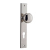 Iver Door Knob Cambridge Rectangular Euro Pair Polished Nickel