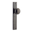 Iver Door Knob Cambridge Rectangular Latch Pair Distressed Nickel