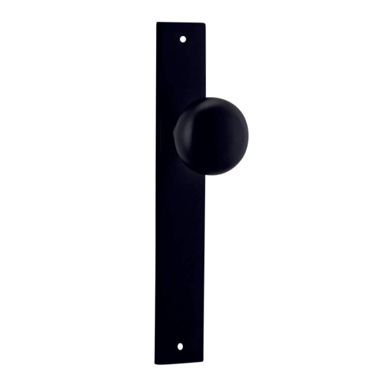 Iver Door Knob Cambridge Rectangular Latch Pair Matt Black