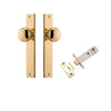 Iver Door Knob Cambridge Rectangular Latch Polished Brass Passage Kit