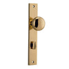 Iver Door Knob Cambridge Rectangular Privacy Pair Polished Brass