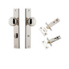 Iver Door Knob Cambridge Rectangular Privacy Polished Nickel Inbuilt Privacy Kit