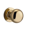 Iver Door Knob Cambridge Round Rose Concealed Fix Pair Polished Brass