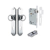 Iver Door Knob Cambridge Shouldered Euro Key/Key Polished Chrome Entrance Kit