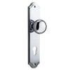 Iver Door Knob Cambridge Shouldered Euro Pair Polished Chrome