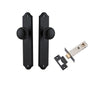 Iver Door Knob Cambridge Shouldered Latch Matt Black Passage Kit