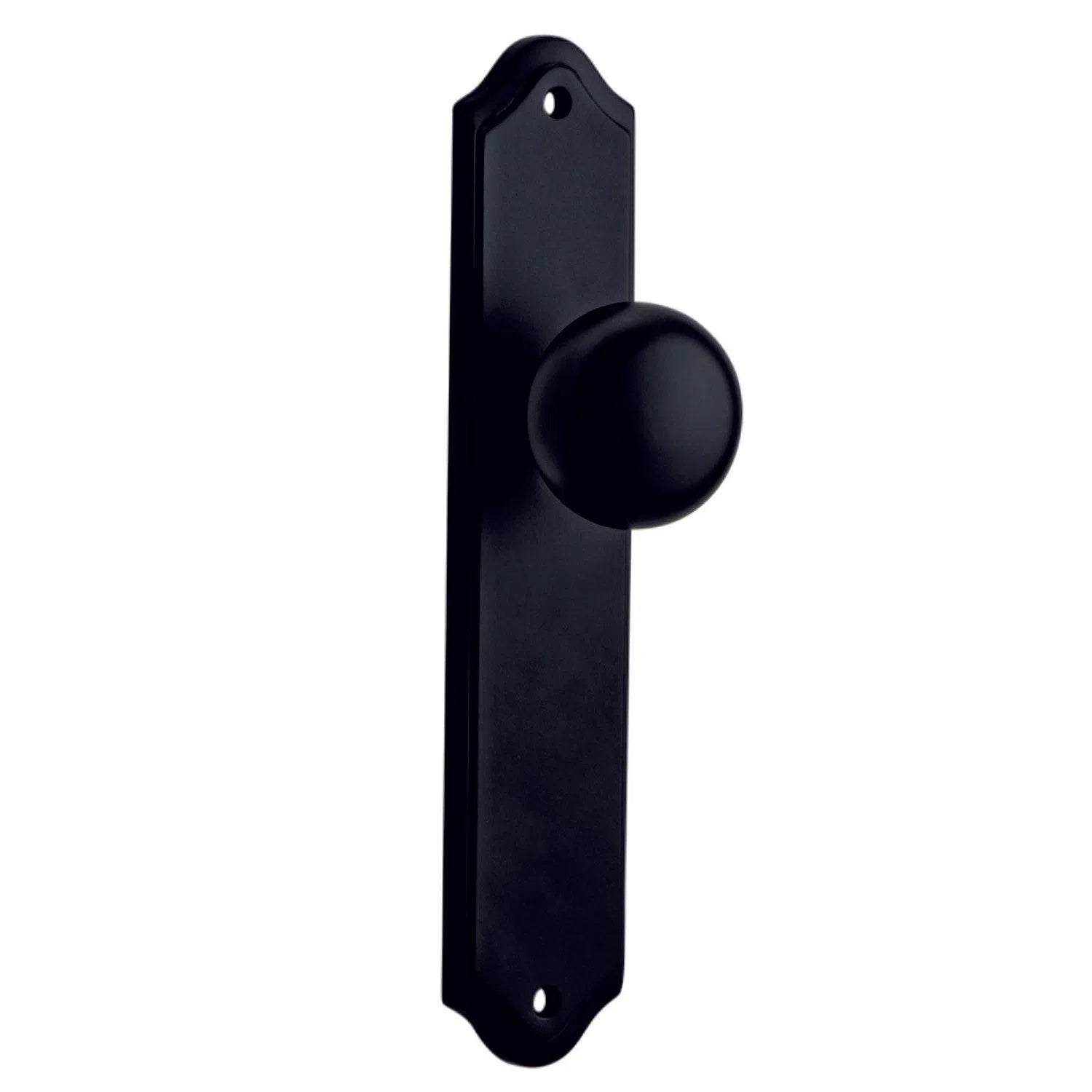 Iver Door Knob Cambridge Shouldered Latch Pair Matt Black