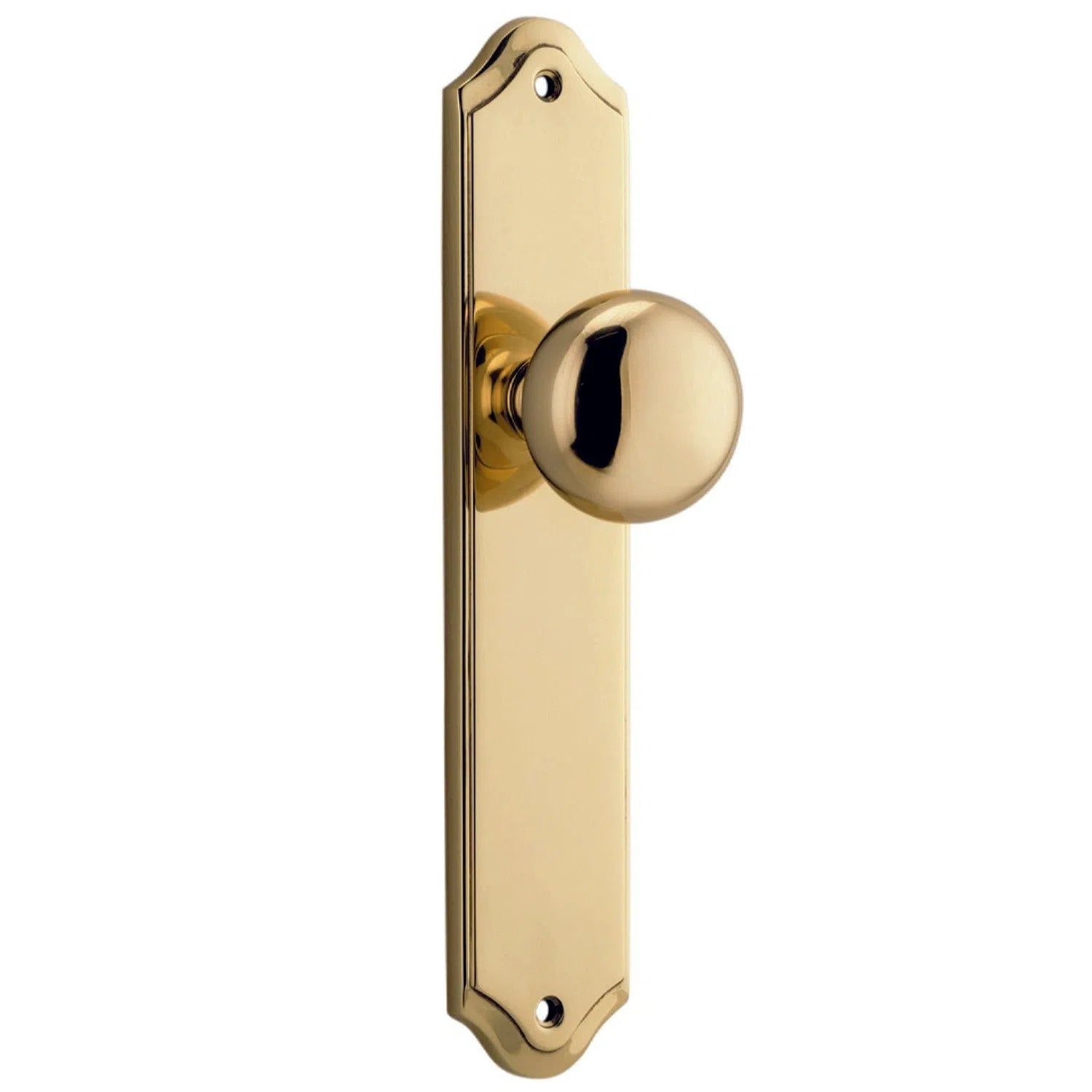 Iver Door Knob Cambridge Shouldered Latch Pair Polished Brass