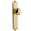 Iver Door Knob Cambridge Shouldered Latch Pair Polished Brass