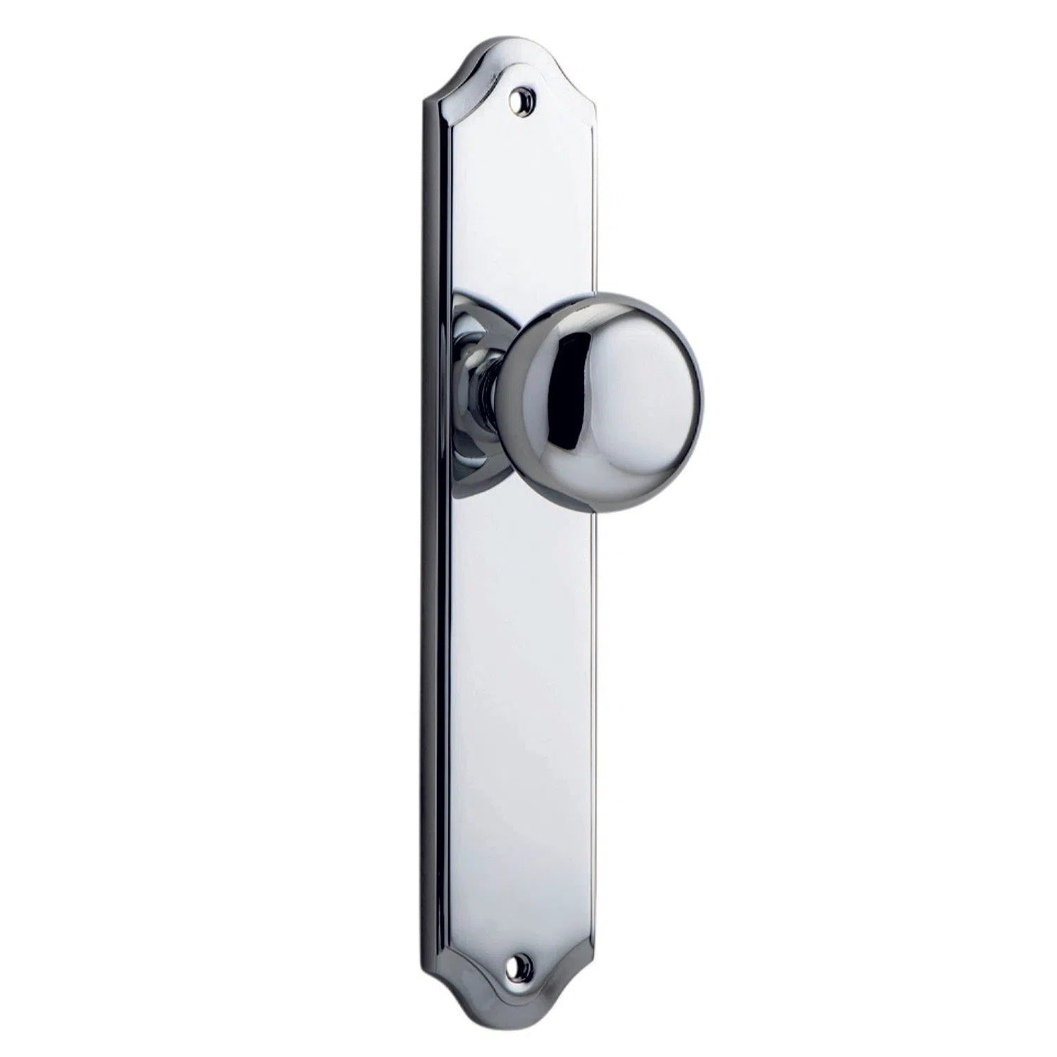 Iver Door Knob Cambridge Shouldered Latch Pair Polished Chrome