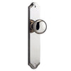 Iver Door Knob Cambridge Shouldered Latch Pair Polished Nickel