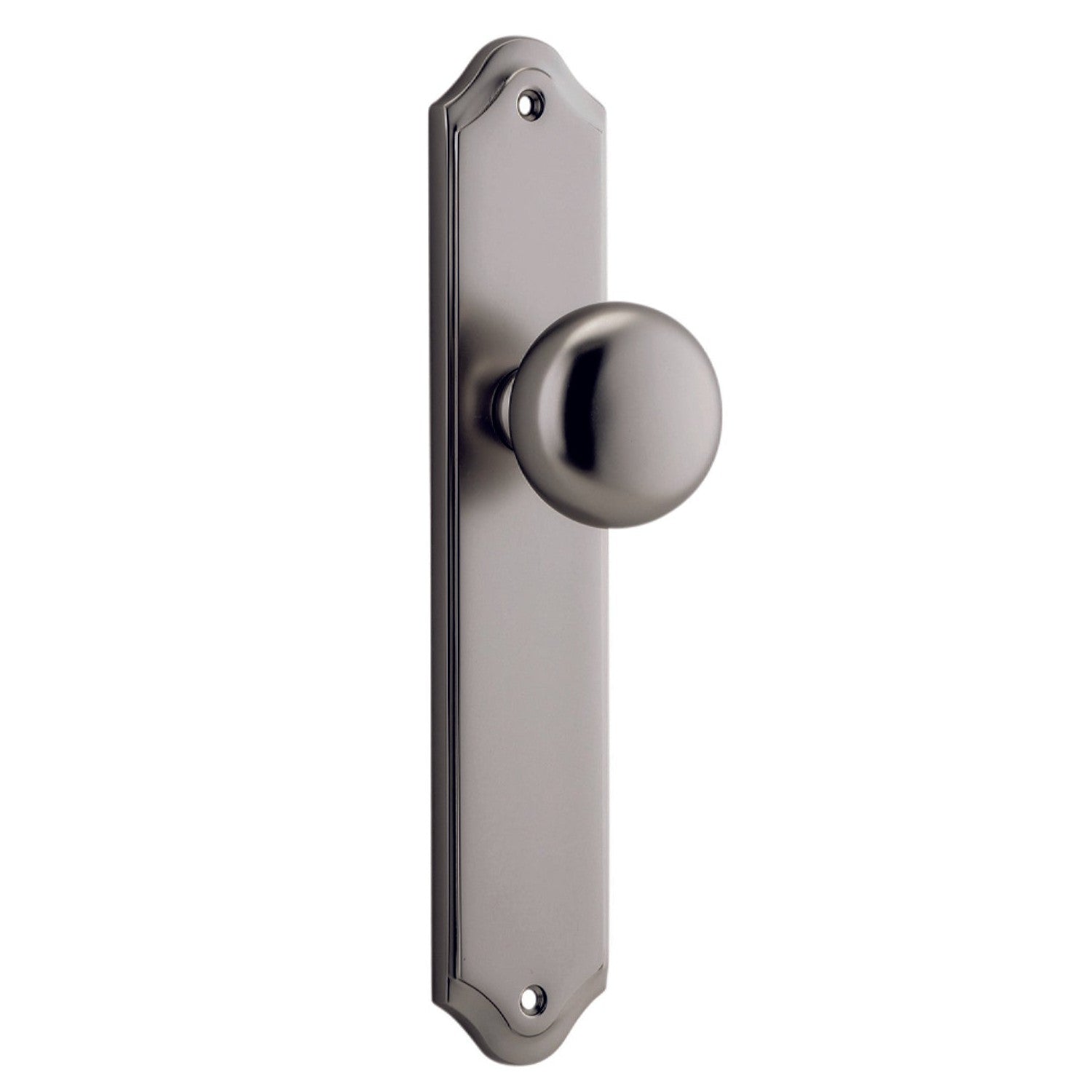 Iver Door Knob Cambridge Shouldered Latch Pair Satin Nickel