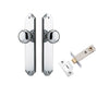 Iver Door Knob Cambridge Shouldered Latch Polished Chrome Passage Kit