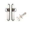 Iver Door Knob Cambridge Shouldered Latch Polished Nickel Passage Kit