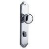 Iver Door Knob Cambridge Shouldered Privacy Pair Polished Chrome