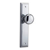 Iver Door Knob Cambridge Stepped Latch Pair Polished Chrome