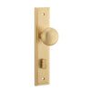 Iver Door Knob Cambridge Stepped Privacy Pair Brushed Brass