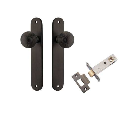 Iver Door Knob Guildford Oval Latch Signature Brass Passage Kit