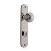 Iver Door Knob Guildford Oval Privacy Pair Polished Nickel