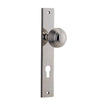 Iver Door Knob Guildford Rectangular Euro Pair Polished Nickel