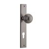 Iver Door Knob Guildford Rectangular Euro Pair Satin Nickel