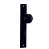 Iver Door Knob Guildford Rectangular Privacy Pair Matt Black