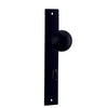 Iver Door Knob Guildford Rectangular Privacy Pair Matt Black