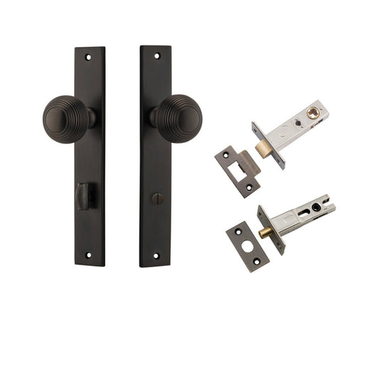 Iver Door Knob Guildford Rectangular Privacy Signature Brass Inbuilt Privacy Kit