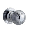 Iver Door Knob Guildford Round Rose Concealed Fix Pair Polished Chrome