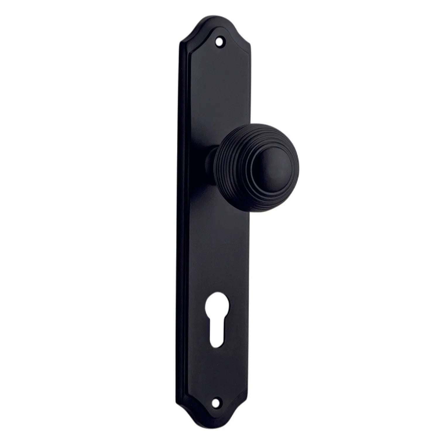 Iver Door Knob Guildford Shouldered Euro Pair Matt Black