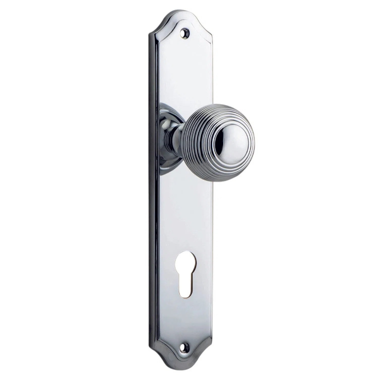 Iver Door Knob Guildford Shouldered Euro Pair Polished Chrome