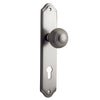 Iver Door Knob Guildford Shouldered Euro Pair Satin Nickel