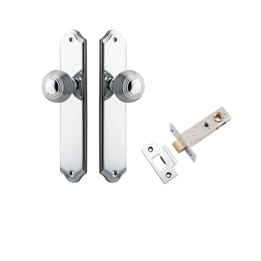 Iver Door Knob Guildford Shouldered Latch Polished Chrome Passage Kit