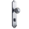 Iver Door Knob Guildford Shouldered Privacy Pair Brushed Chrome