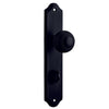 Iver Door Knob Guildford Shouldered Privacy Pair Matt Black