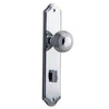 Iver Door Knob Guildford Shouldered Privacy Pair Polished Chrome