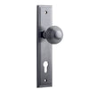 Iver Door Knob Guildford Stepped Euro Pair Brushed Chrome