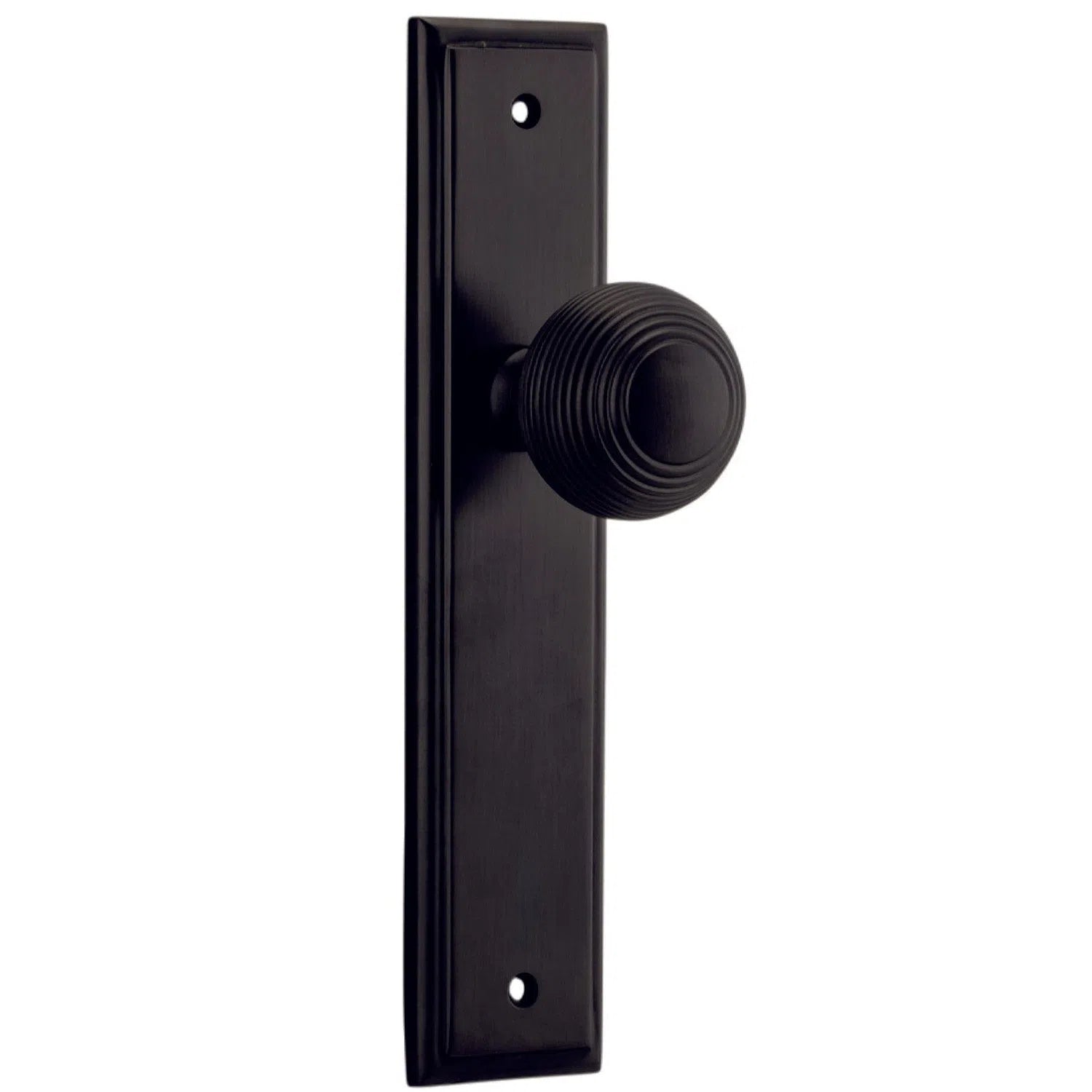 Iver Door Knob Guildford Stepped Latch Pair Signature Brass