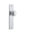 Iver Door Knob Paddington Chamfered Latch Pair Brushed Chrome