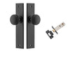 Iver Door Knob Paddington Chamfered Matt Black Passage Kit