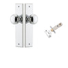 Iver Door Knob Paddington Chamfered Polished Chrome Passage Kit