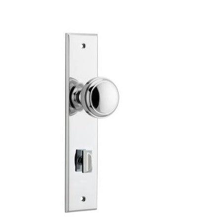 Iver Door Knob Paddington Chamfered Privacy Pair Polished Chrome