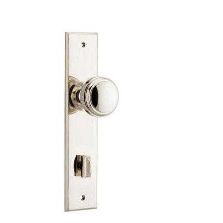 Iver Door Knob Paddington Chamfered Privacy Pair Polished Nickel