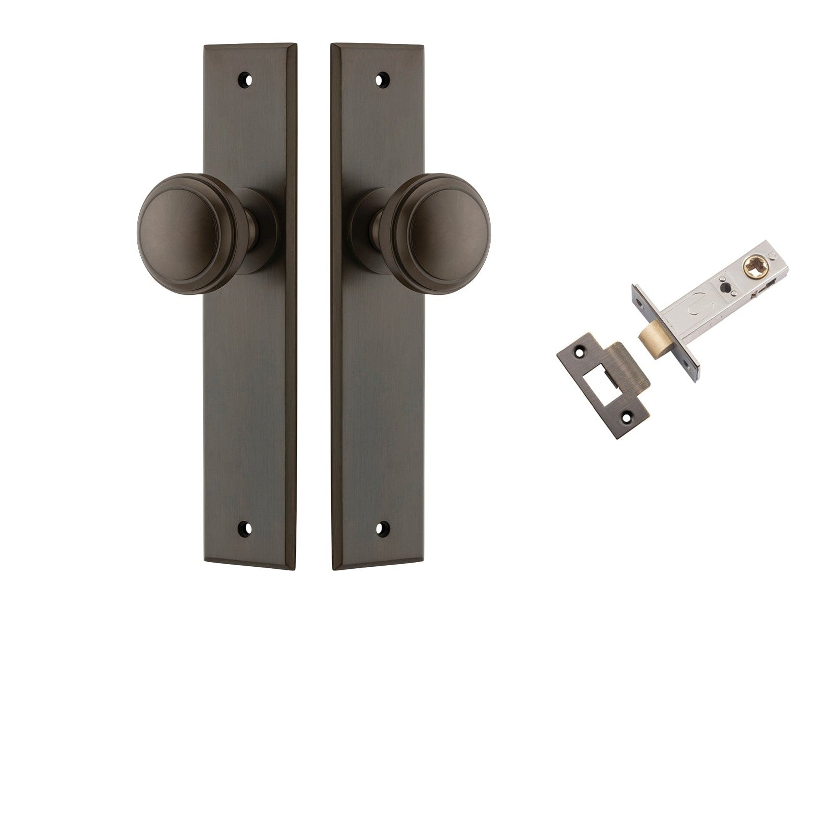 Iver Door Knob Paddington Chamfered Signature Brass Passage Kit