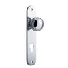 Iver Door Knob Paddington Oval Euro Pair Polished Chrome